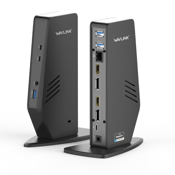 WL-UG69DK5 USB-C Dual 4K Ultra HD Multiple-Display Universal Docking Station-NWT - Picture 1 of 10